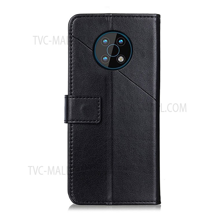 For Nokia G50 Premium PU Leather Stand Wallet Flip Folio Cover Shockproof TPU Interior Phone Case - Black-3