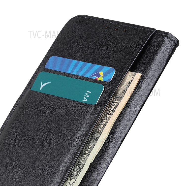 For Nokia G50 Premium PU Leather Stand Wallet Flip Folio Cover Shockproof TPU Interior Phone Case - Black-8