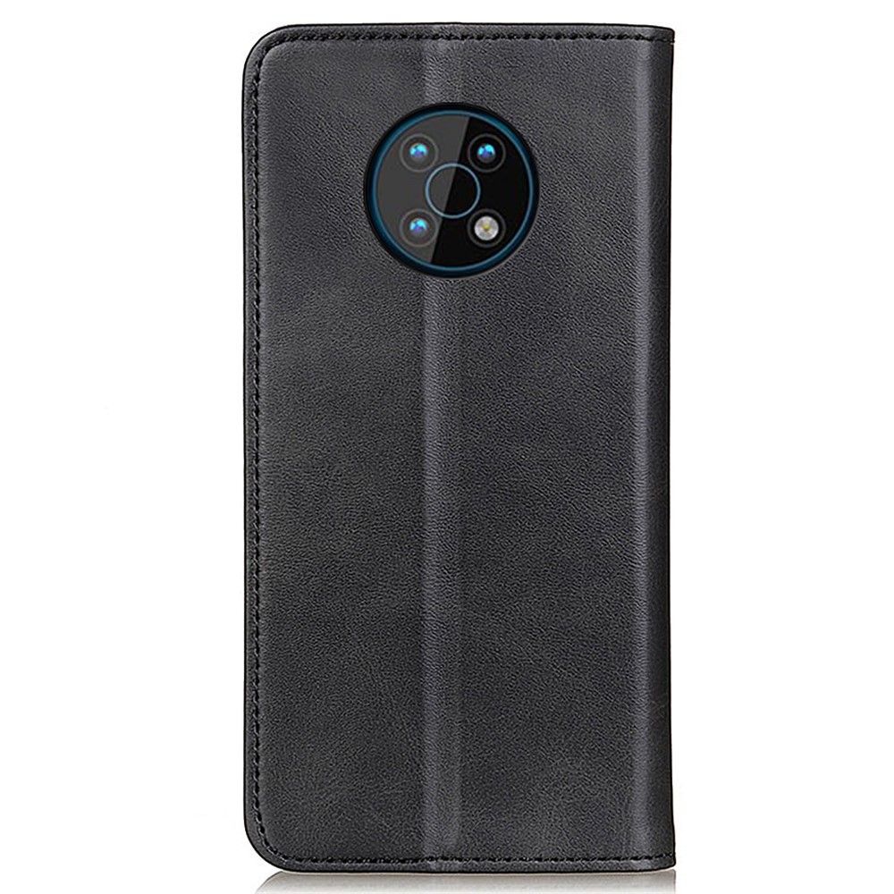 Split Leather Cover + TPU Inner Case Magnetic Auto-absorbed Wallet Stand Protective Cover Shell for Nokia G50 - Black-3