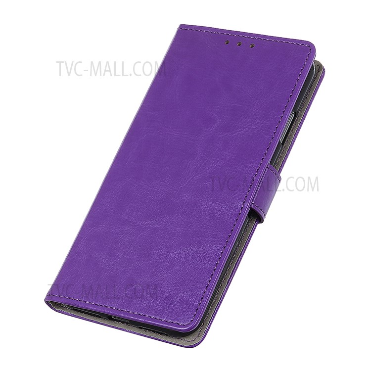 Shockproof PU Leather Wallet Cover Wallet Cover Flip Stand Folio Case for Nokia C30 - Purple-8