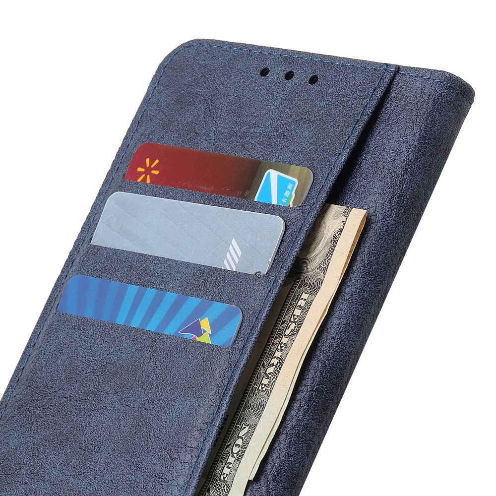 Magnetic Clasp Litchi Texture PU Leather and TPU Inner Lining Phone Flip Shell Wallet Phone Stand Cover for Nokia C30 - Blue-5