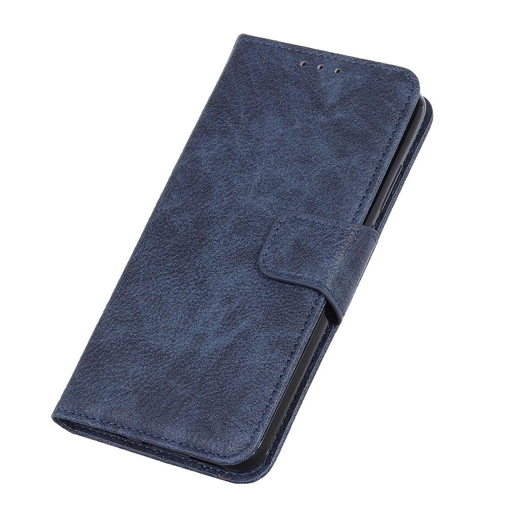 Magnetic Clasp Litchi Texture PU Leather and TPU Inner Lining Phone Flip Shell Wallet Phone Stand Cover for Nokia C30 - Blue-9