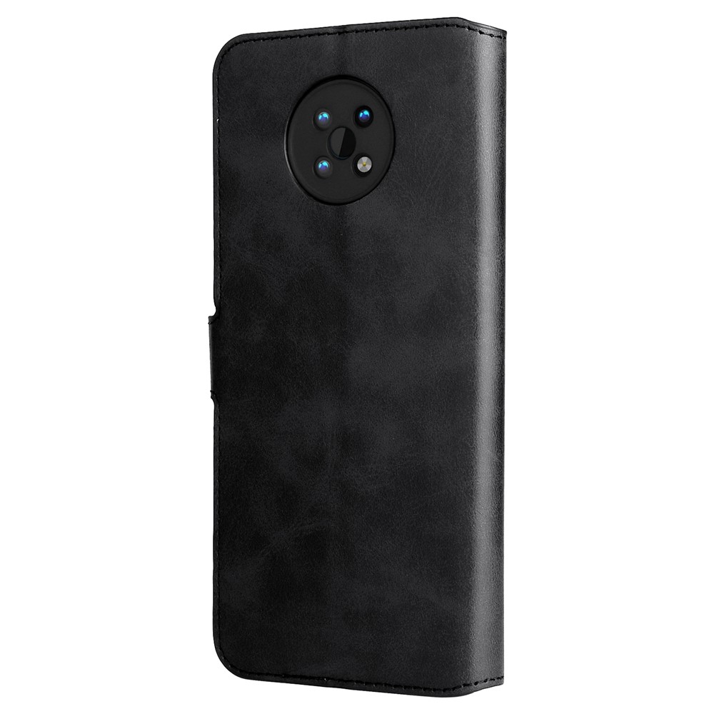 Classic Stand Folio Flip Anti-scratch Cover PU Leather Wallet Drop-proof Mobile Phone Case Shell for Nokia G50 5G - Black-3
