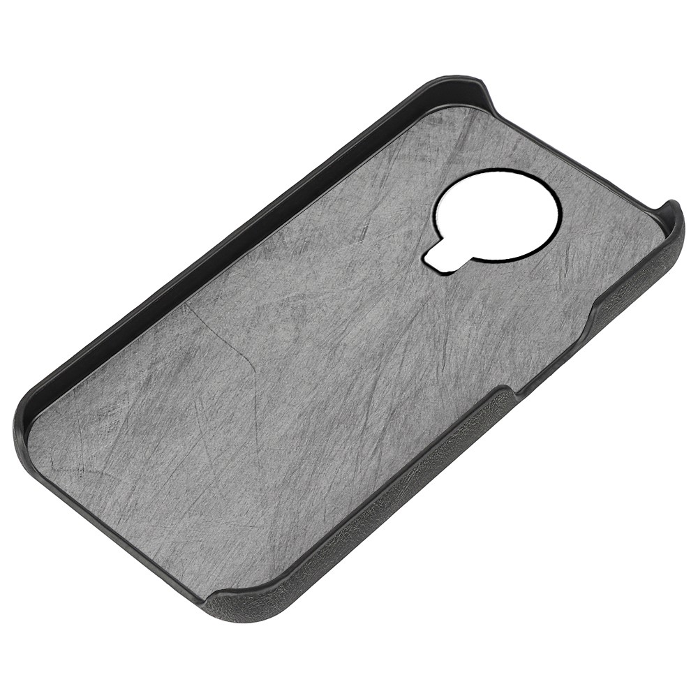 Impact-resistant PU Leather + TPU Phone Case Protector Ring Holder Kickstand Shell for Nokia G20 - Black-4