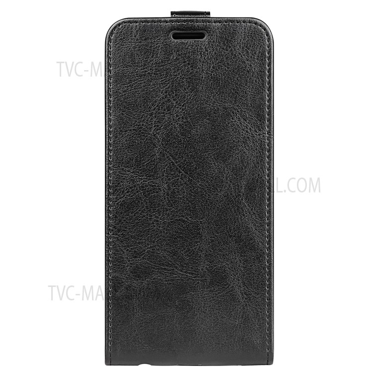 Crazy Horse Texture Vertical Flip Leather Cover Shockproof Phone Shell Protector with Card Slot Design for Nokia G300 - Black-2