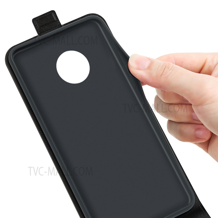 Crazy Horse Texture Vertical Flip Leather Cover Shockproof Phone Shell Protector with Card Slot Design for Nokia G300 - Black-4