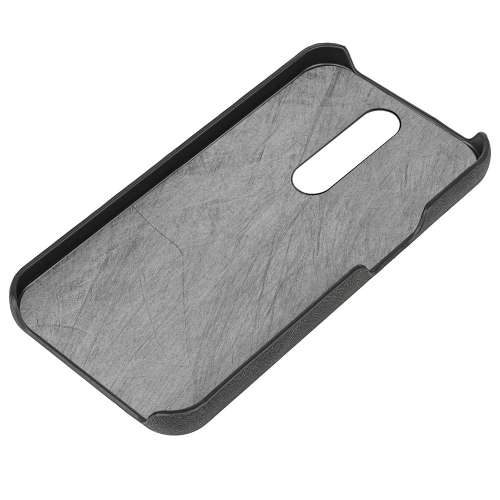 Ultra-thin Anti-drop PU Leather Coated Phone Case Hard PC Shell for Nokia 2.4 - Black-3