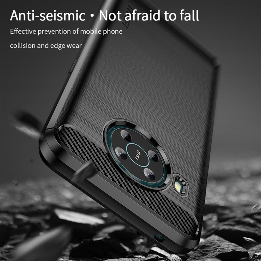MOFI JK TPU Series-1 for Nokia X100 Phone Cover Carbon Fiber Texture Soft TPU Brushed Surface Anti-scratch Cell Phone Case - Black-4