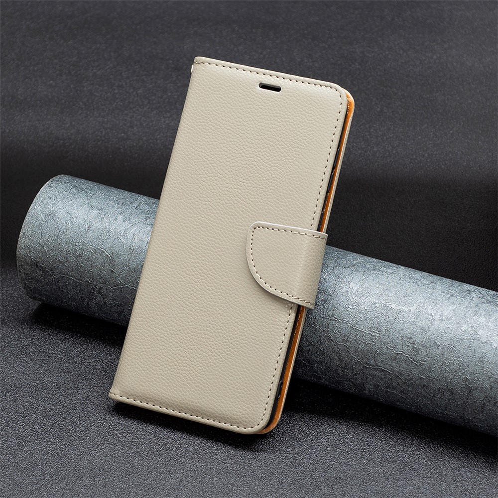 BF Leather Case Series-3 for Nokia G11/G21 Cell Phone Case Litchi Texture PU Leather Cover Wallet Well-protected Phone Shell with Stand - Grey-4