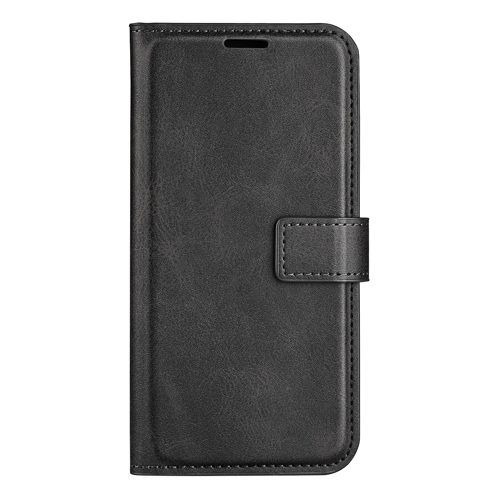 For Nokia X100 Textured PU Leather + TPU Folio Flip Phone Case with Wallet Stand - Black-7