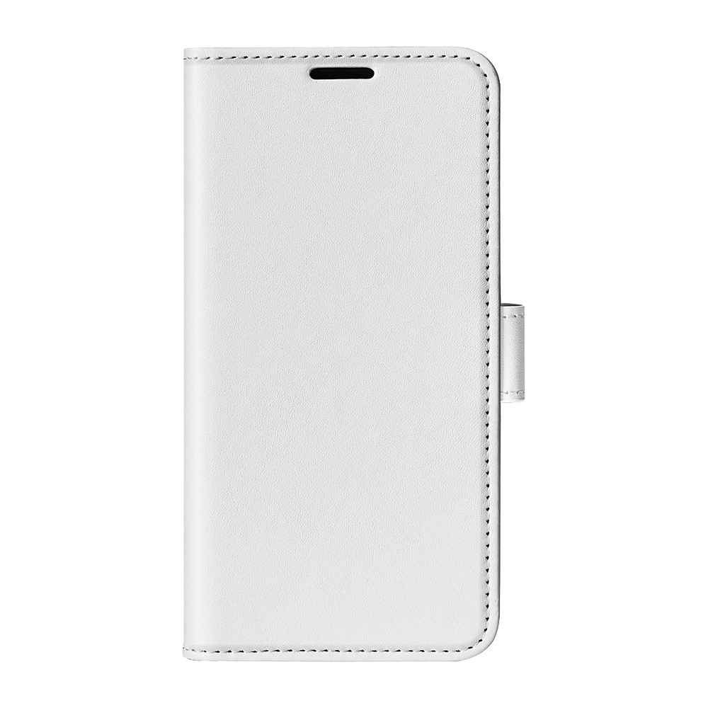 For Nokia X100 PU Leather Crazy Horse Texture Wallet Case Magnetic Clasp Folio Flip Stand Phone Cover - White-5