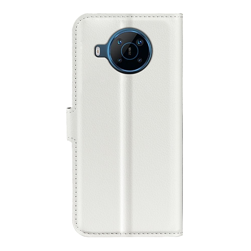 ForNokia X100 Litchi Texture PU Leather Adjustable Stand Cover Wallet Protective Phone Case - White-6