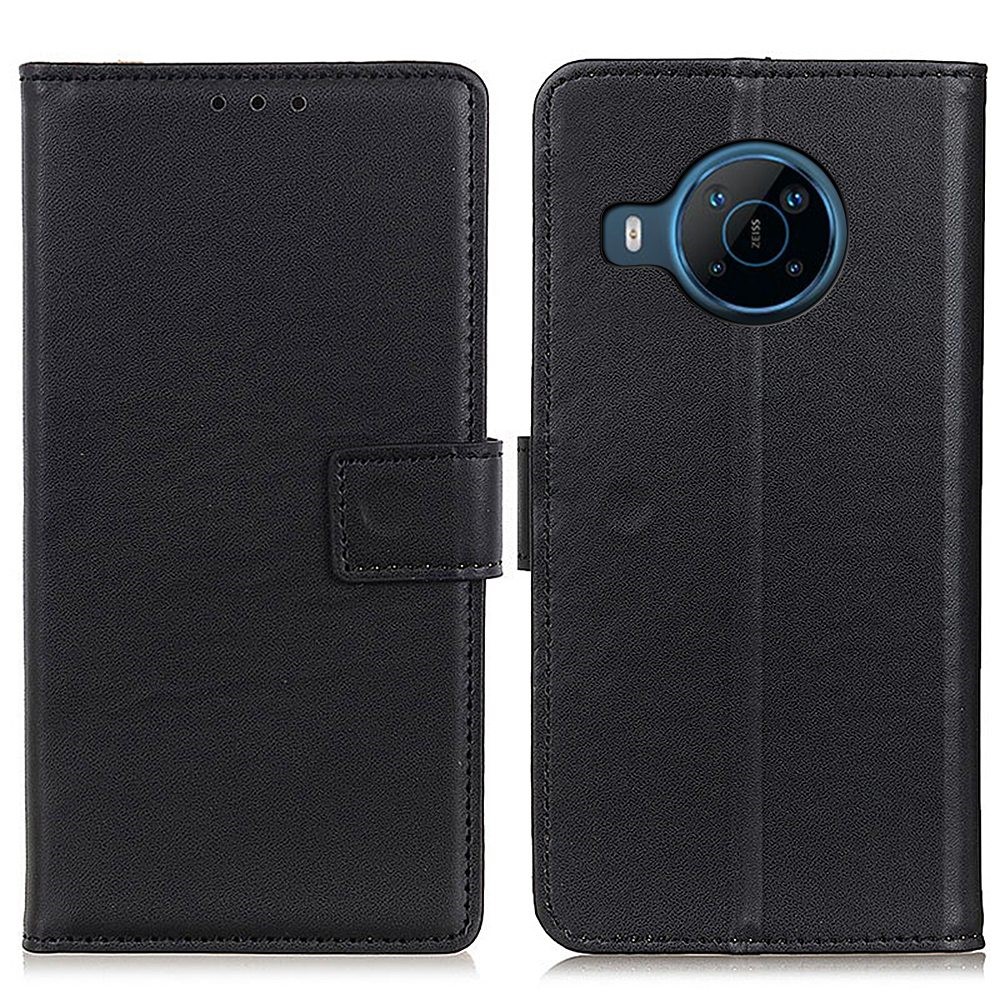 For Nokia X100 PU Leather Wallet Phone Case TPU Inner Shell Viewing Stand Magnetic Protect Flip Cover - Black-1