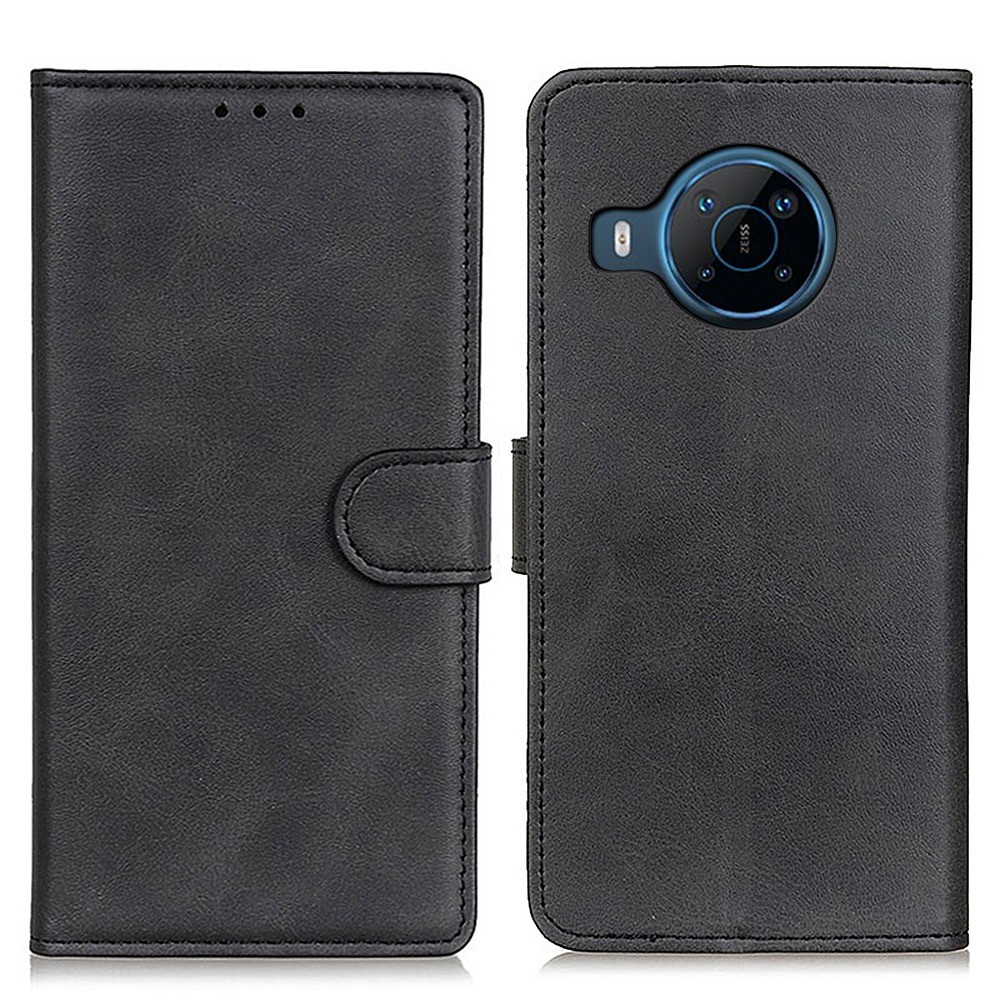 For Nokia X100 Wallet Case Stand Function PU Leather Magnetic Flip Cell Phone Cover Shell - Black-1