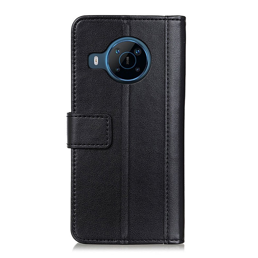 For Nokia X100 PU Leather Flip Case Stand TPU Shockproof Wallet Magnetic Buckle Phone Cover - Black-8