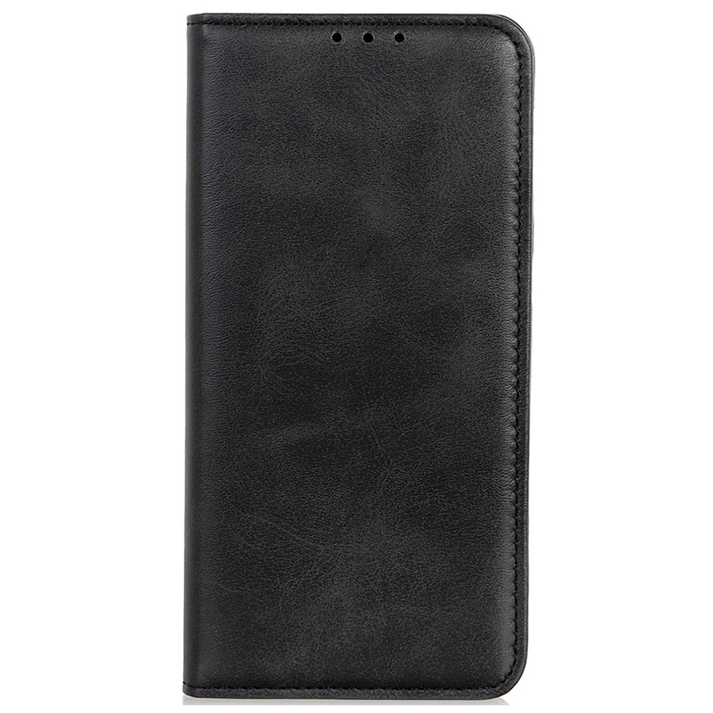 For Nokia C21 Plus Flip Book Split Leather Wallet Case Magnetic Auto-absorbed Stand Shockproof Protective Cover - Black-6