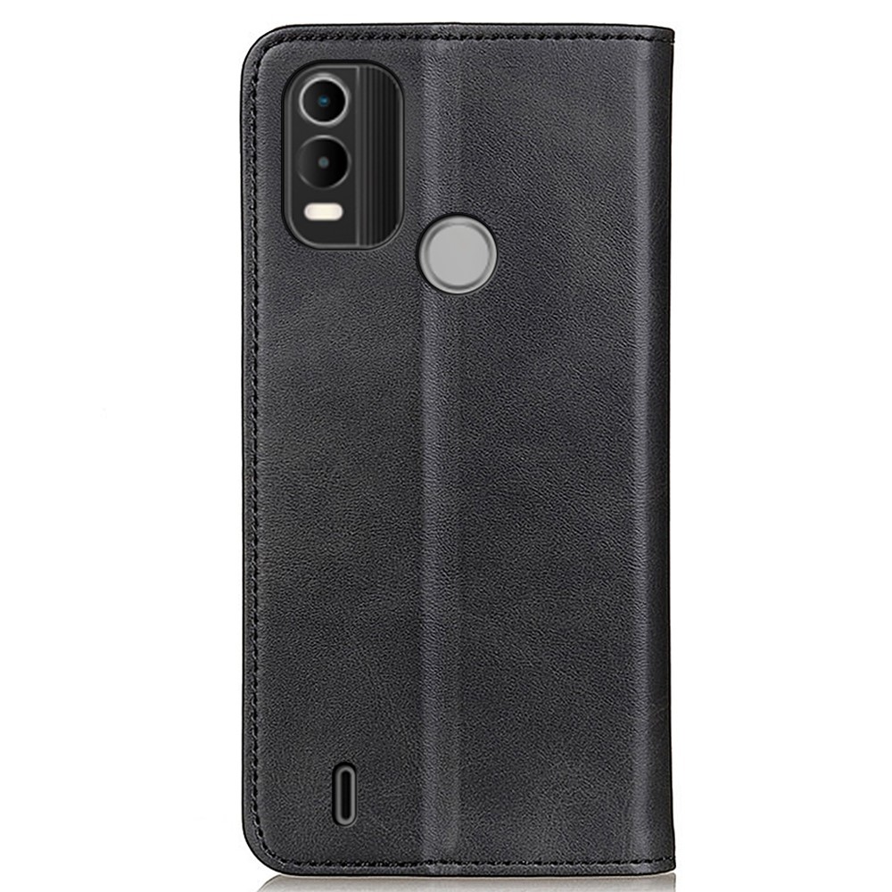 For Nokia C21 Plus Flip Book Split Leather Wallet Case Magnetic Auto-absorbed Stand Shockproof Protective Cover - Black-7