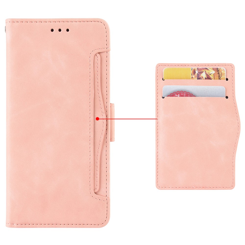For Nokia C21 4G Full Body Protection Anti-fall PU Leather Case Wallet Stand Phone Shell with Multiple Card Slots - Pink-7