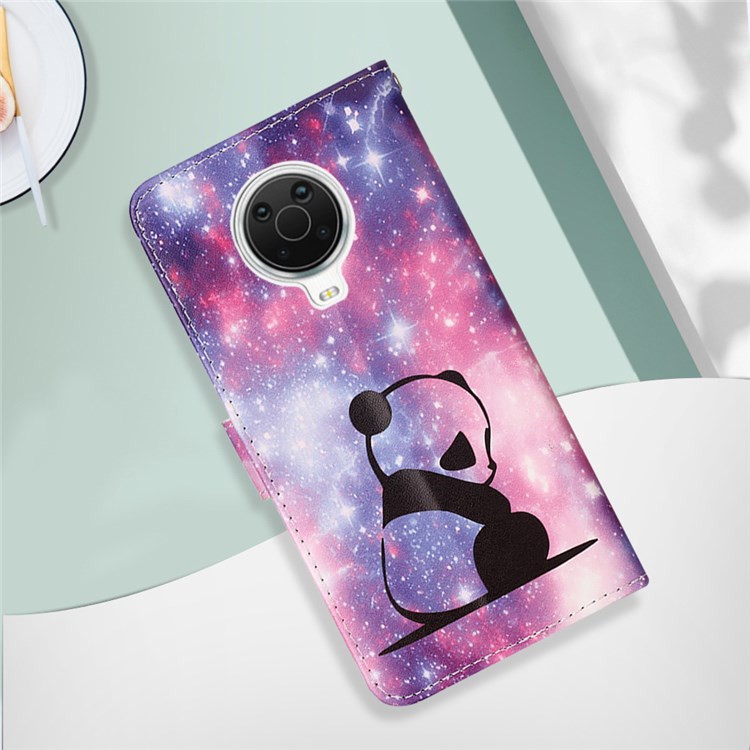 YB Pattern Printing Leather Series-4 for Nokia G20/G10 PU Leather Wallet Stand Case Full Protection Phone Cover with Strap - Baby Panda-6