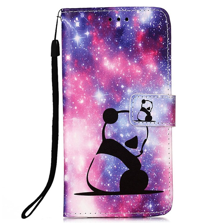 YB Pattern Printing Leather Series-4 for Nokia G20/G10 PU Leather Wallet Stand Case Full Protection Phone Cover with Strap - Baby Panda-7