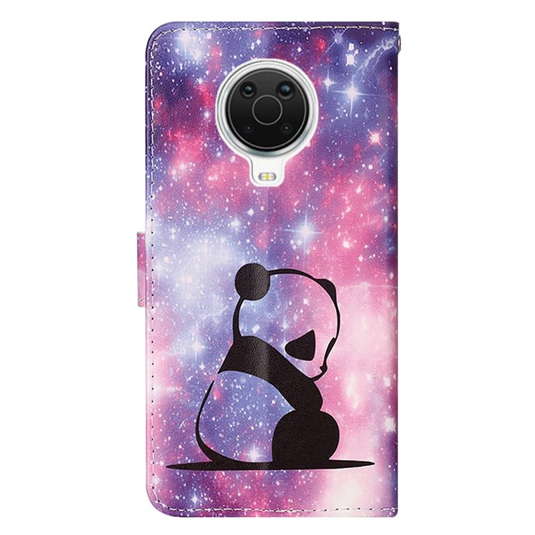 YB Pattern Printing Leather Series-4 for Nokia G20/G10 PU Leather Wallet Stand Case Full Protection Phone Cover with Strap - Baby Panda-8