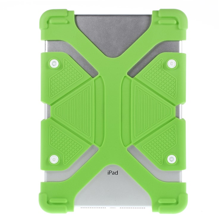 Universal Butterfly Kickstand Silicone Case Cover for iPad Air 2 / Samsung Galaxy Note 10.1 Etc - Green-2