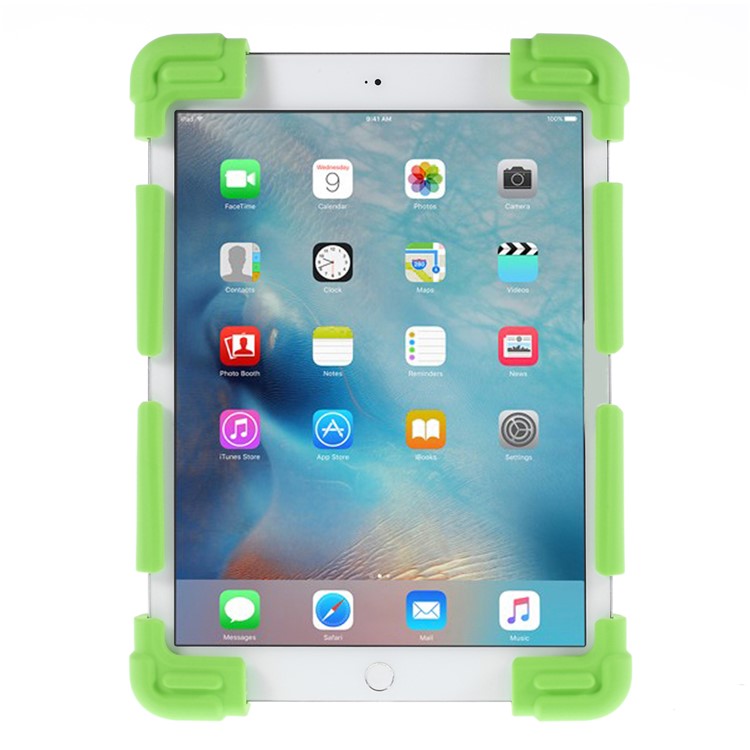 Universal Butterfly Kickstand Silicone Case Cover for iPad Air 2 / Samsung Galaxy Note 10.1 Etc - Green-3