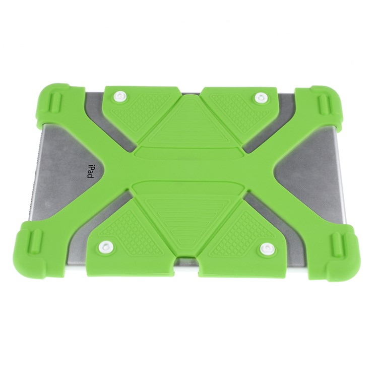 Universal Butterfly Kickstand Silicone Case Cover for iPad Air 2 / Samsung Galaxy Note 10.1 Etc - Green-4