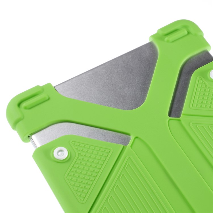 Universal Butterfly Kickstand Silicone Case Cover for iPad Air 2 / Samsung Galaxy Note 10.1 Etc - Green-8