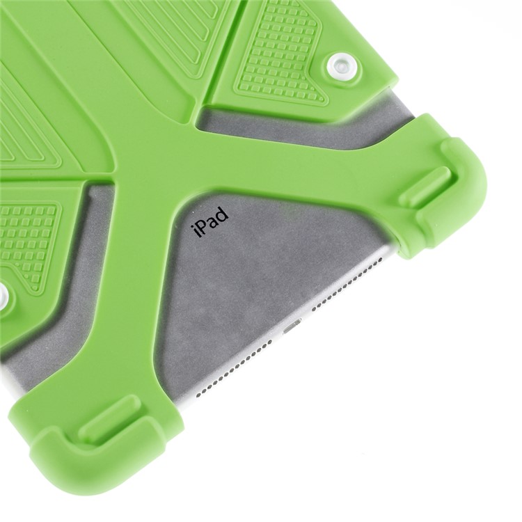 Universal Butterfly Kickstand Silicone Case Cover for iPad Air 2 / Samsung Galaxy Note 10.1 Etc - Green-9