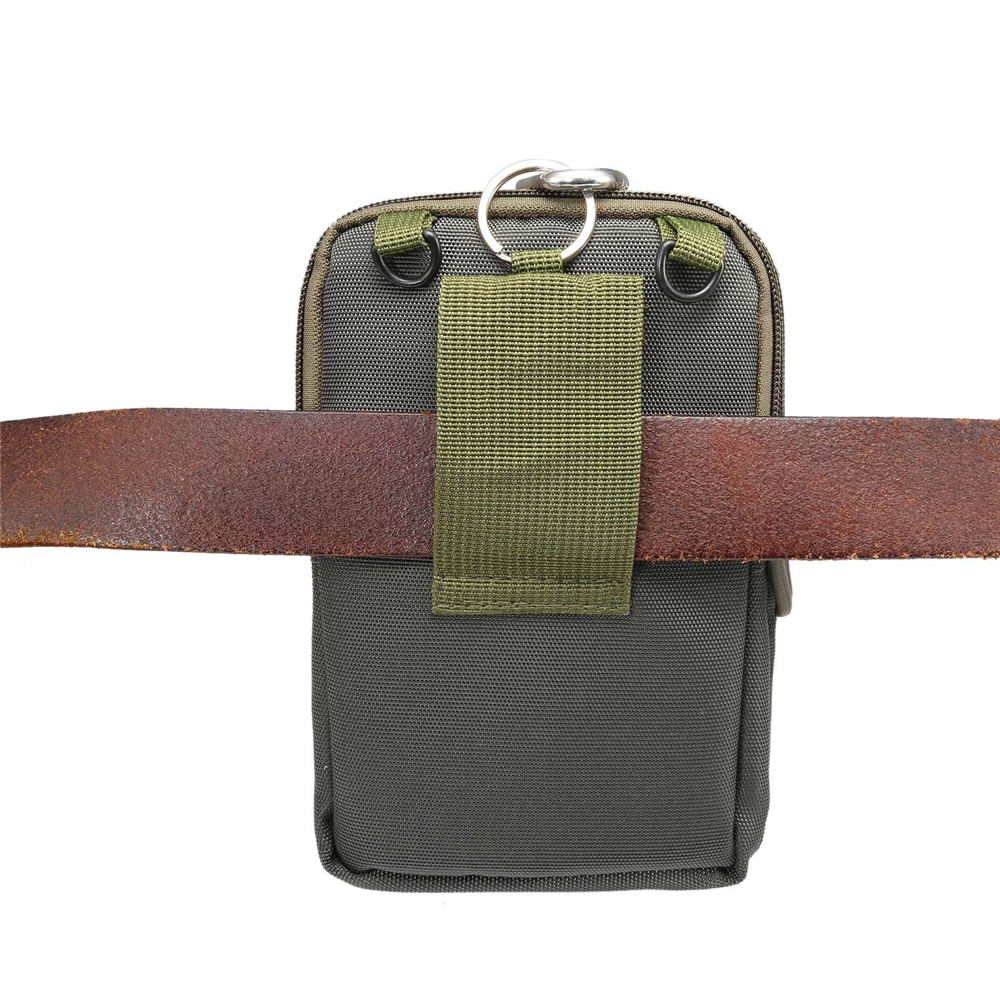 6,4 Zoll Outdoor-Tactical Molle Beutel Hüfttasche Dienstprogramm Gadget Shell Mit Handy-Holster - Armeegrün-3