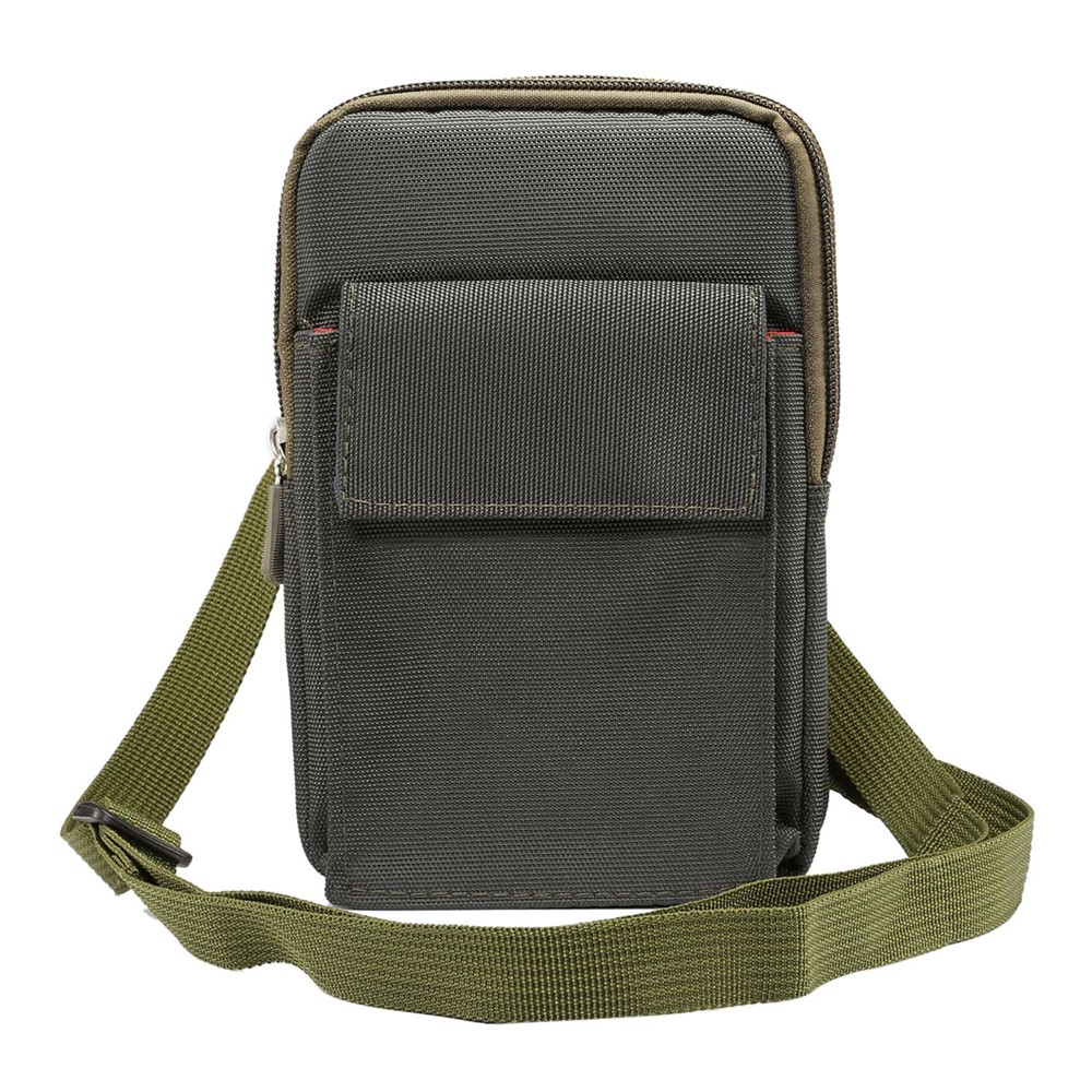 6,4 Zoll Outdoor-Tactical Molle Beutel Hüfttasche Dienstprogramm Gadget Shell Mit Handy-Holster - Armeegrün-6