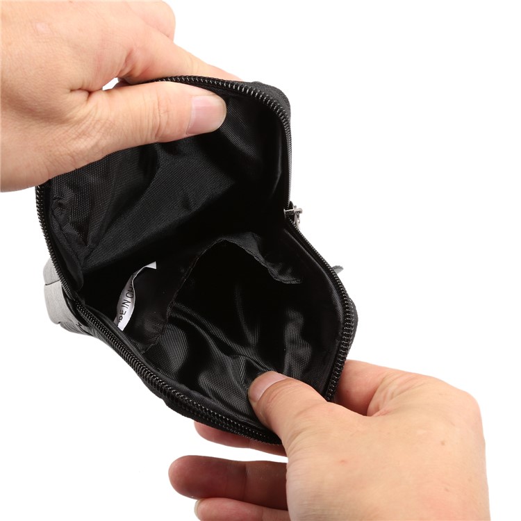 Bolso Vertical Universal De La Bolsa De La Pistolera Del Cuero Genuino Para Samsung S8 / S8 Más, Tamaño: 16.5x10.7x2.0cm - Negro-11