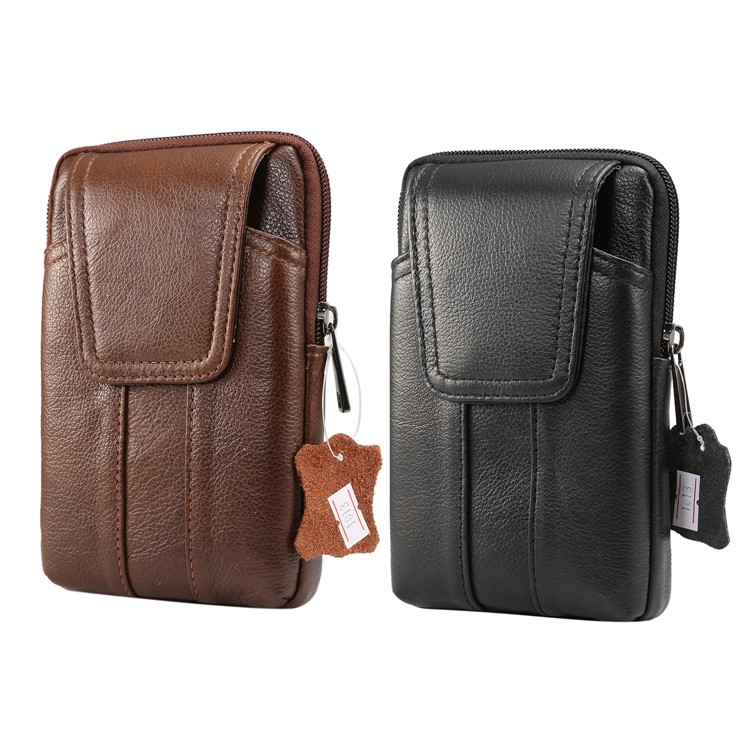Bolso Vertical Universal De La Bolsa De La Pistolera Del Cuero Genuino Para Samsung S8 / S8 Más, Tamaño: 16.5x10.7x2.0cm - Negro-13