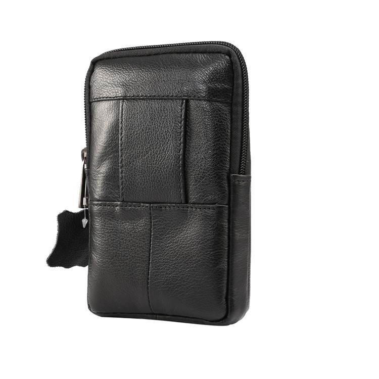 Bolso Vertical Universal De La Bolsa De La Pistolera Del Cuero Genuino Para Samsung S8 / S8 Más, Tamaño: 16.5x10.7x2.0cm - Negro-2