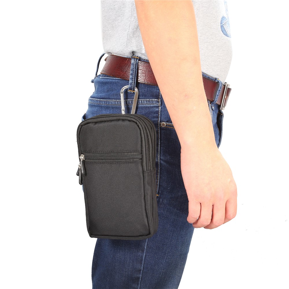 7-Zoll-Outdoor-Tactical Molle Beutel Hüfttasche Dienstprogramm Gadget Tasche Mit Handy-Holster - Schwarz-10