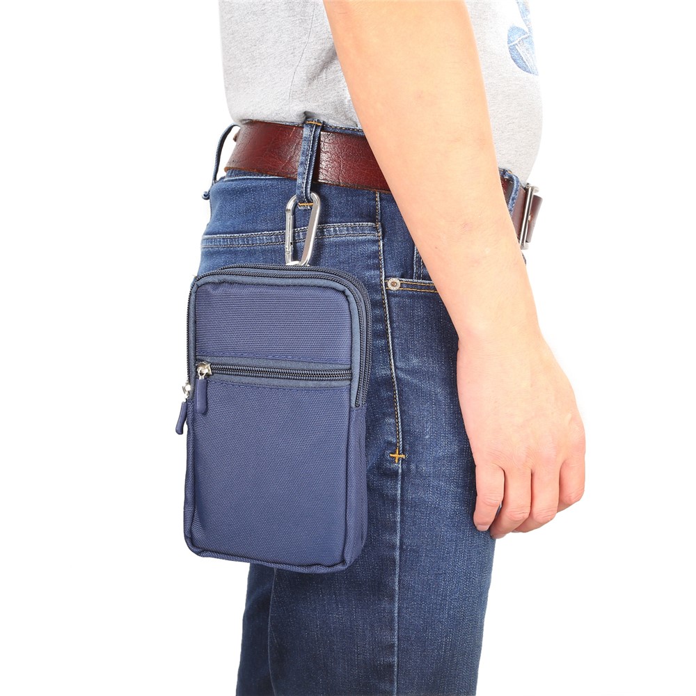 7-Zoll-Outdoor-Tactical Molle Beutel Hüfttasche Dienstprogramm Gadget Tasche Mit Handy-Holster - Dunkelblau-10