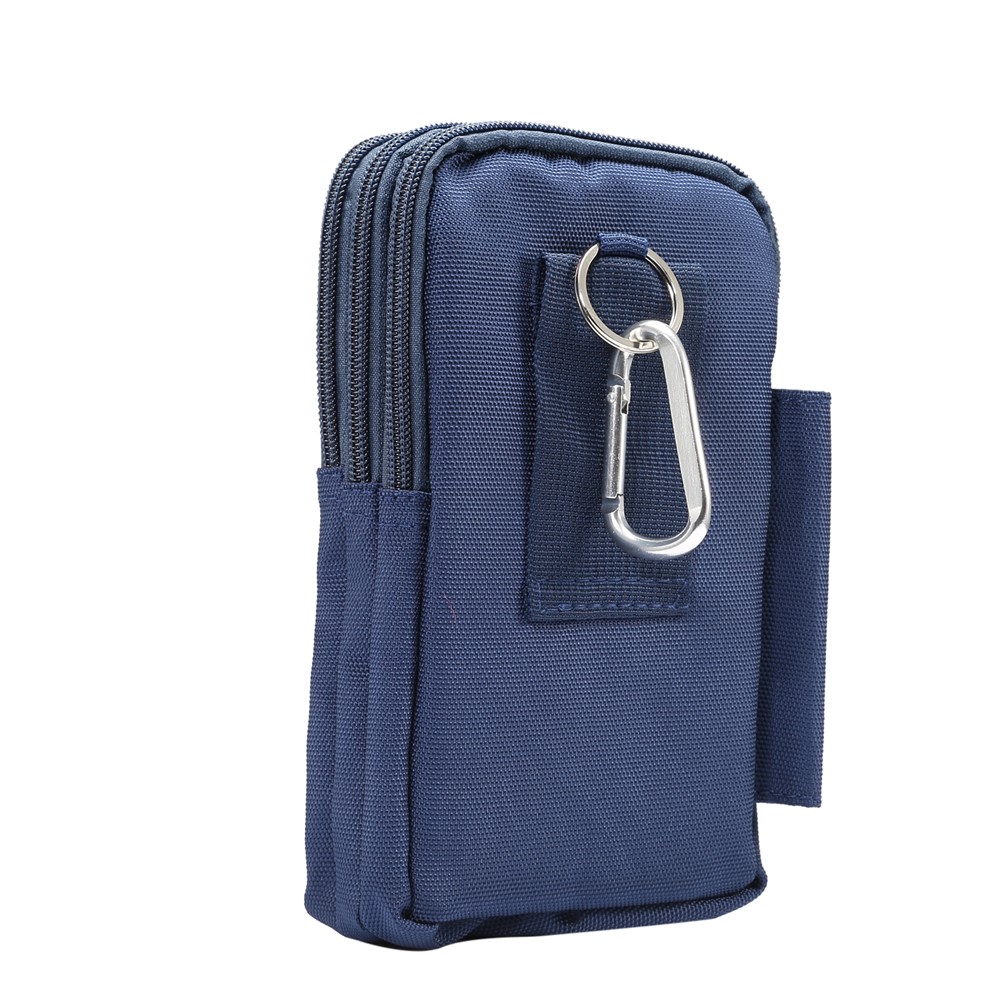 7-Zoll-Outdoor-Tactical Molle Beutel Hüfttasche Dienstprogramm Gadget Tasche Mit Handy-Holster - Dunkelblau-2