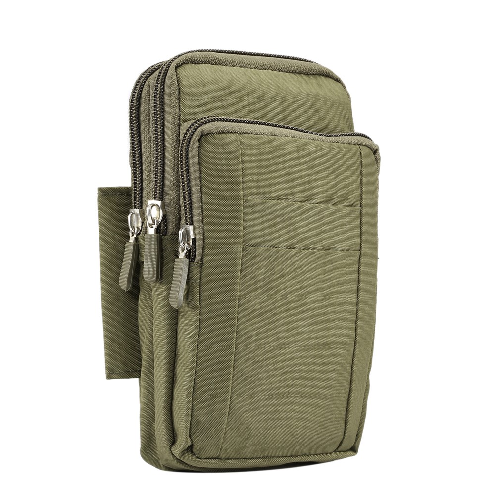 7 Inch Outdoor Tactical Molle Pouch Waist Pack Utility Gadget Bag with Mobile Phone Holster - Green-3