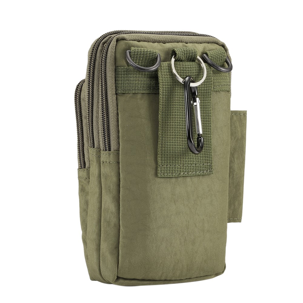 7 Inch Outdoor Tactical Molle Pouch Waist Pack Utility Gadget Bag with Mobile Phone Holster - Green-4