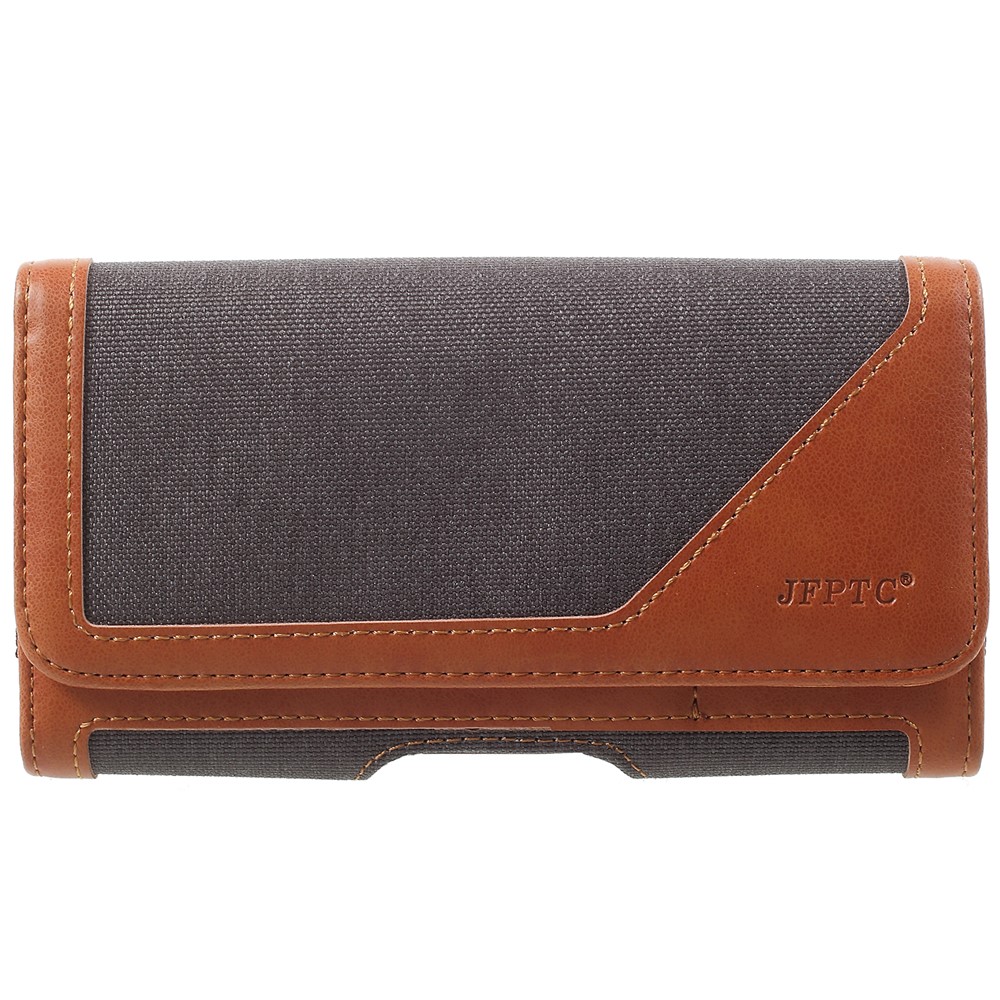 Leather Waist Sleeve Universal Case for iPhone 8 Plus / 7 Plus / 6s Plus / 6 Plus - Black-1
