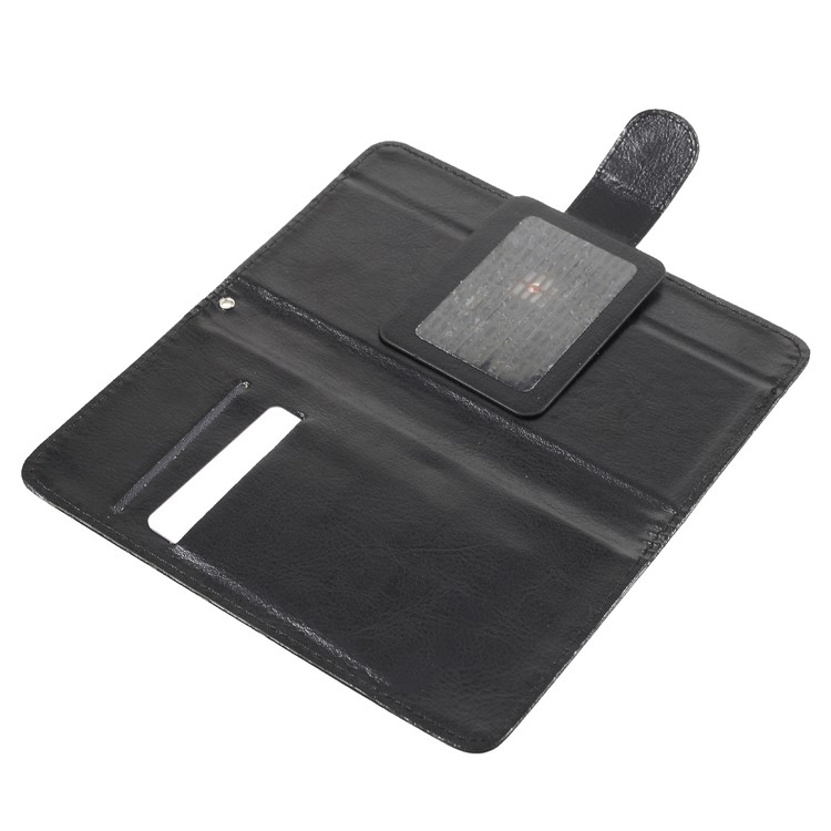100pcs / Lot A1 Saco De Cartão De Suporte De Couro Caso Universal Para Iphone 8 Plus / Samsung S8 Plus Etc. - Preto-6