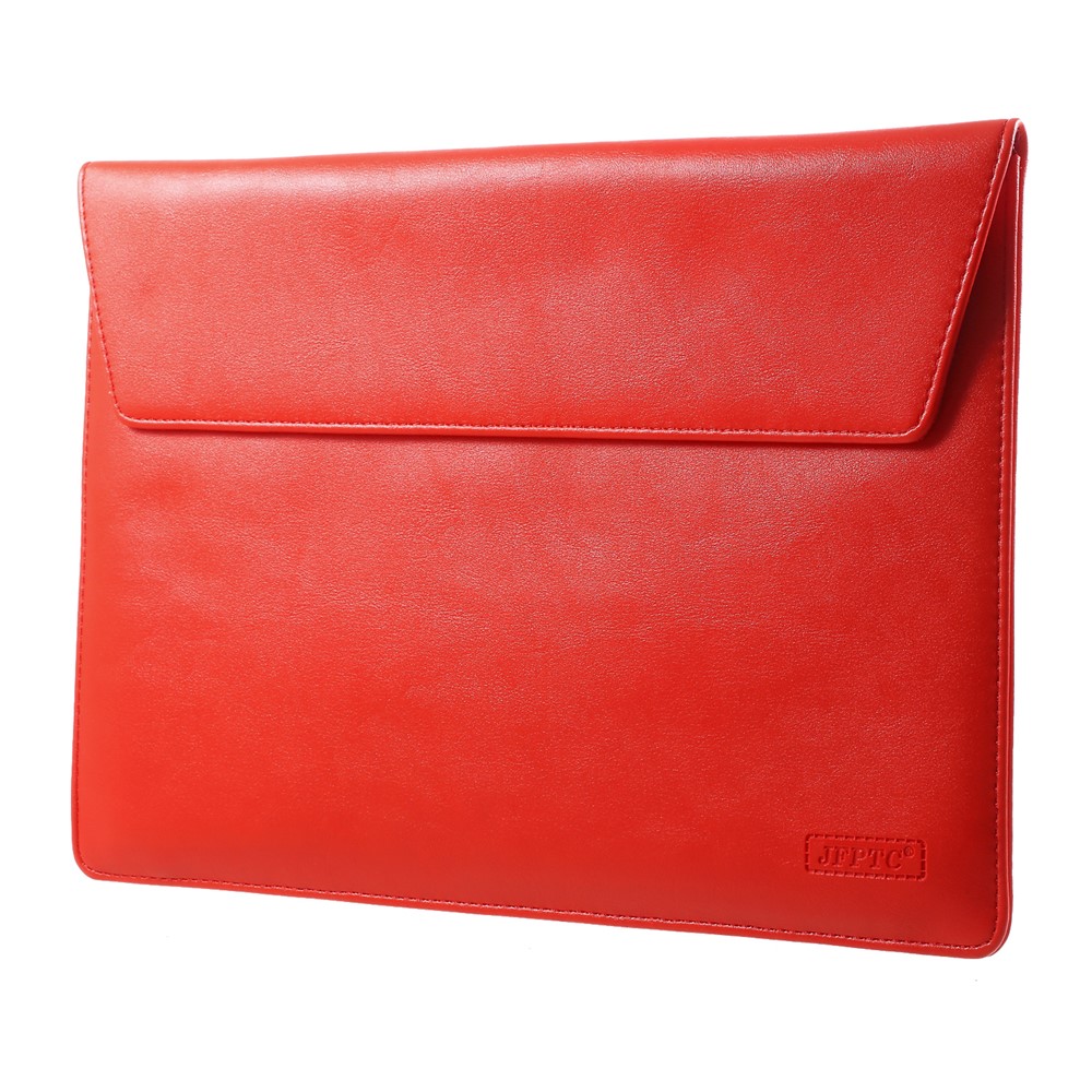 Elegant Series Universal Leater Laptop Manga Bag Para Macbook Air/Pro 13.3 Pulgadas, Tamaño: 36x25cm - Rojo