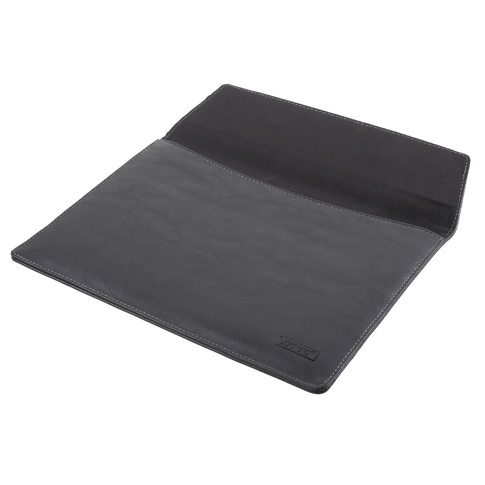 Elegant Series Universal Leather Laptop Sleeve Pouch Bag for Macbook Air/Pro 13.3 Inch, Size: 36x25cm - Black-5