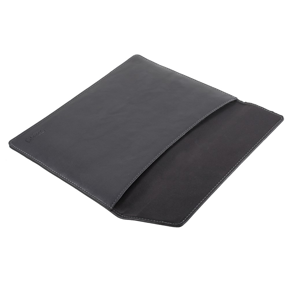 Elegant Series Universal Leather Laptop Sleeve Pouch Bag for Macbook Air/Pro 13.3 Inch, Size: 36x25cm - Black-9