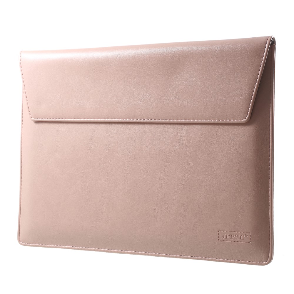 Elegante Serie De Cuero De La PU Portátil Funda De Bolsa Para Macbook Air / Pro 13.3 Pulgadas, Tamaño: 36x25 Cm - Rosado-2