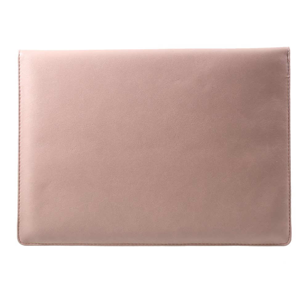 Elegante Serie De Cuero De La PU Portátil Funda De Bolsa Para Macbook Air / Pro 13.3 Pulgadas, Tamaño: 36x25 Cm - Rosado-3