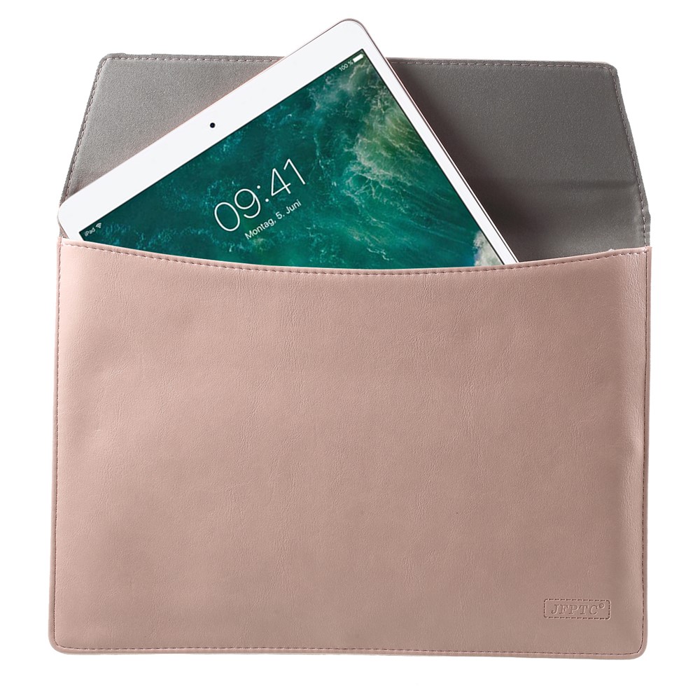 Elegante Serie De Cuero De La PU Portátil Funda De Bolsa Para Macbook Air / Pro 13.3 Pulgadas, Tamaño: 36x25 Cm - Rosado-4