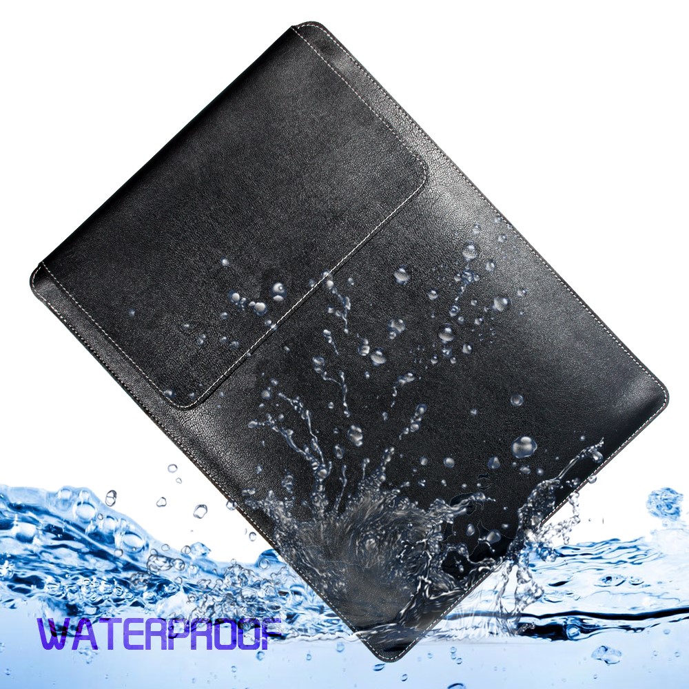 PU Leather Sleeve Pouch Case with Mouse Pad for MacBook Pro 15-inch (2016) - Black-5