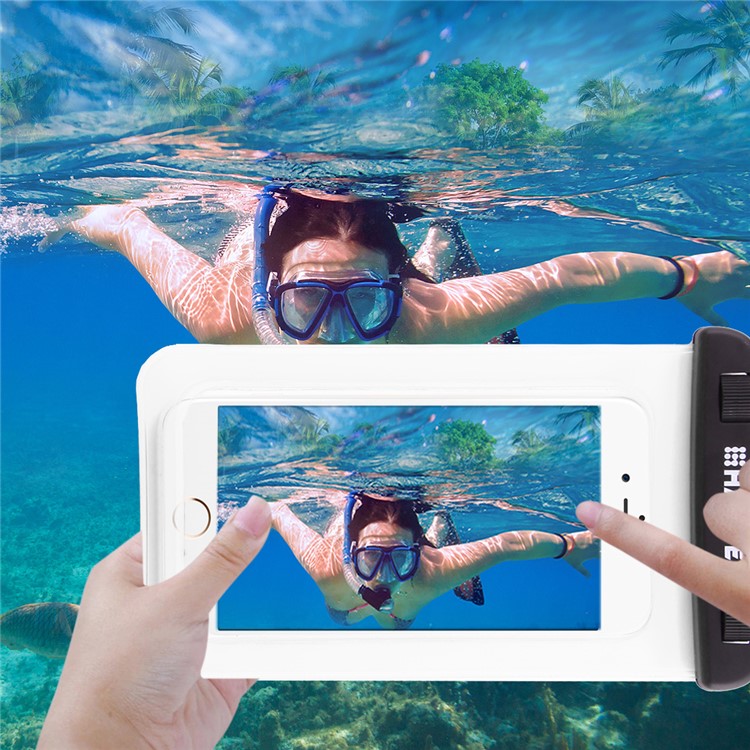 HAWEEL HWL-7002 Universal Wasserdichte Tasche Für IPhone X / 8 Plus, Größe: 21 X 11,5 X 1,2 Cm - Weiß-8